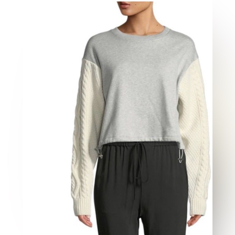 3.1 Philip Lim French Terry Cable Sweatshirt
